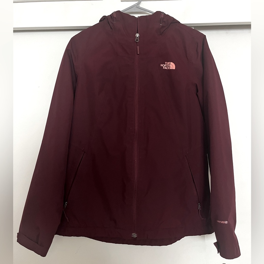 Women’s North Face Rain Jacket and Removable Fleece